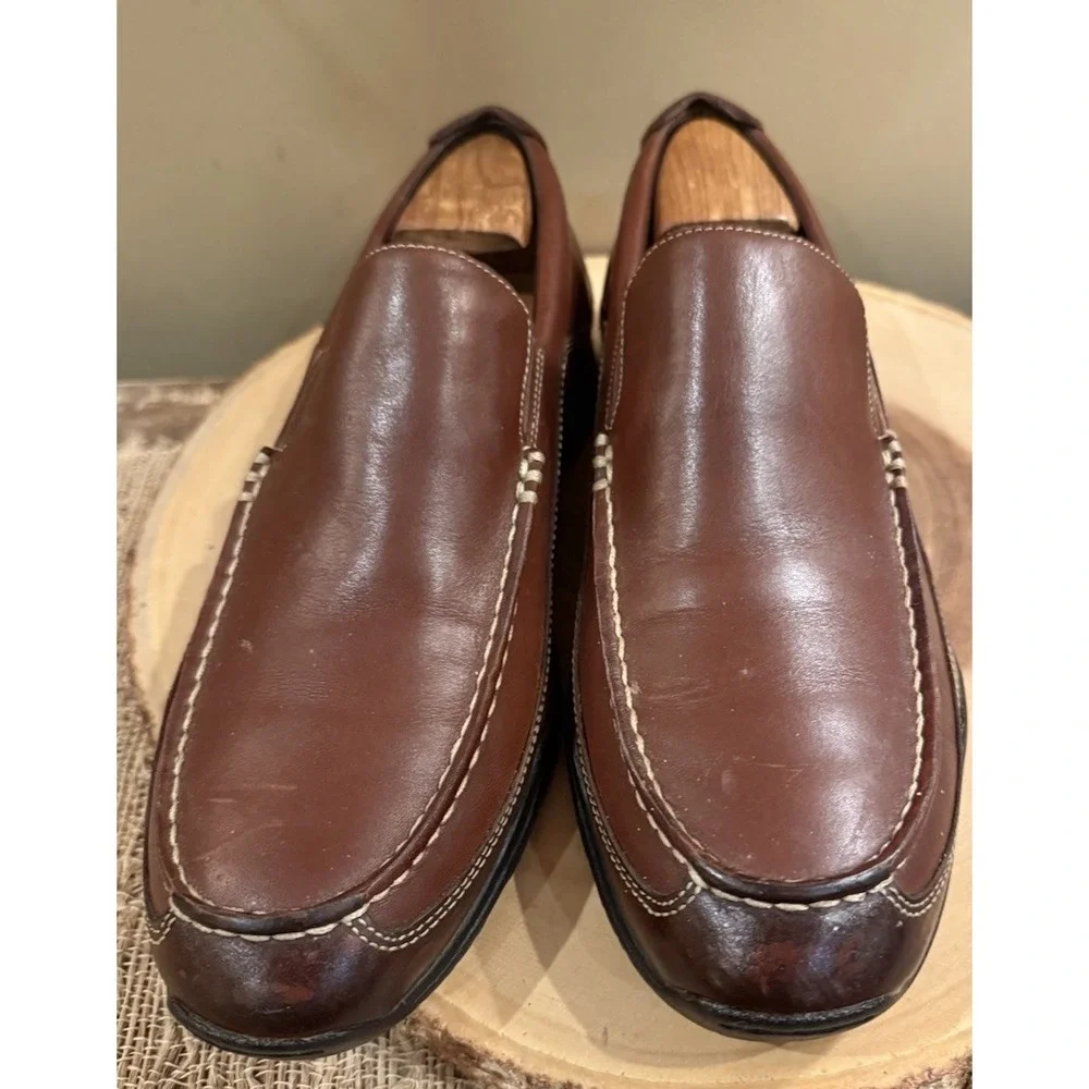 Cole‎ Haan Shoes 9 Mens Brown Leather slip on it Tucker Venetian Loafer